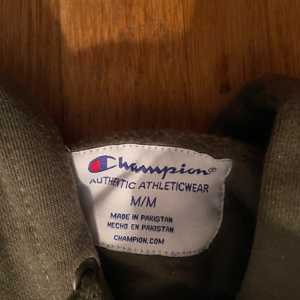 Cammo Green Champion Hoodie - Picture 2 of 3